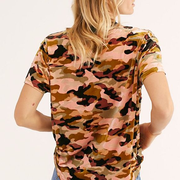 NEW! Free People Teddy Velvet Burnout Tee - Picture 4 of 7